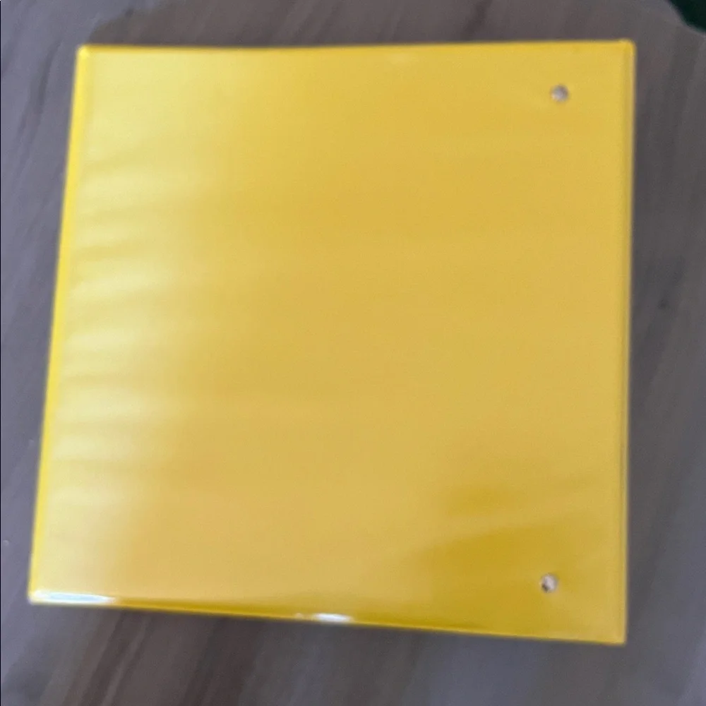 Yellow D-Ring Binder for Home Office new